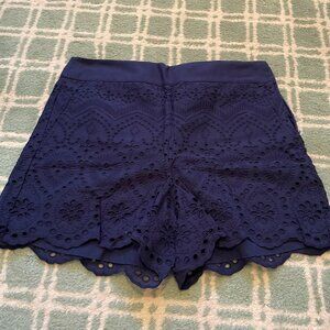 Loft side-zip eyelet shorts 6